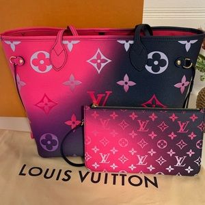 ⭐️ Louis Vuitton Neverfull MM Midnight Fuchsia